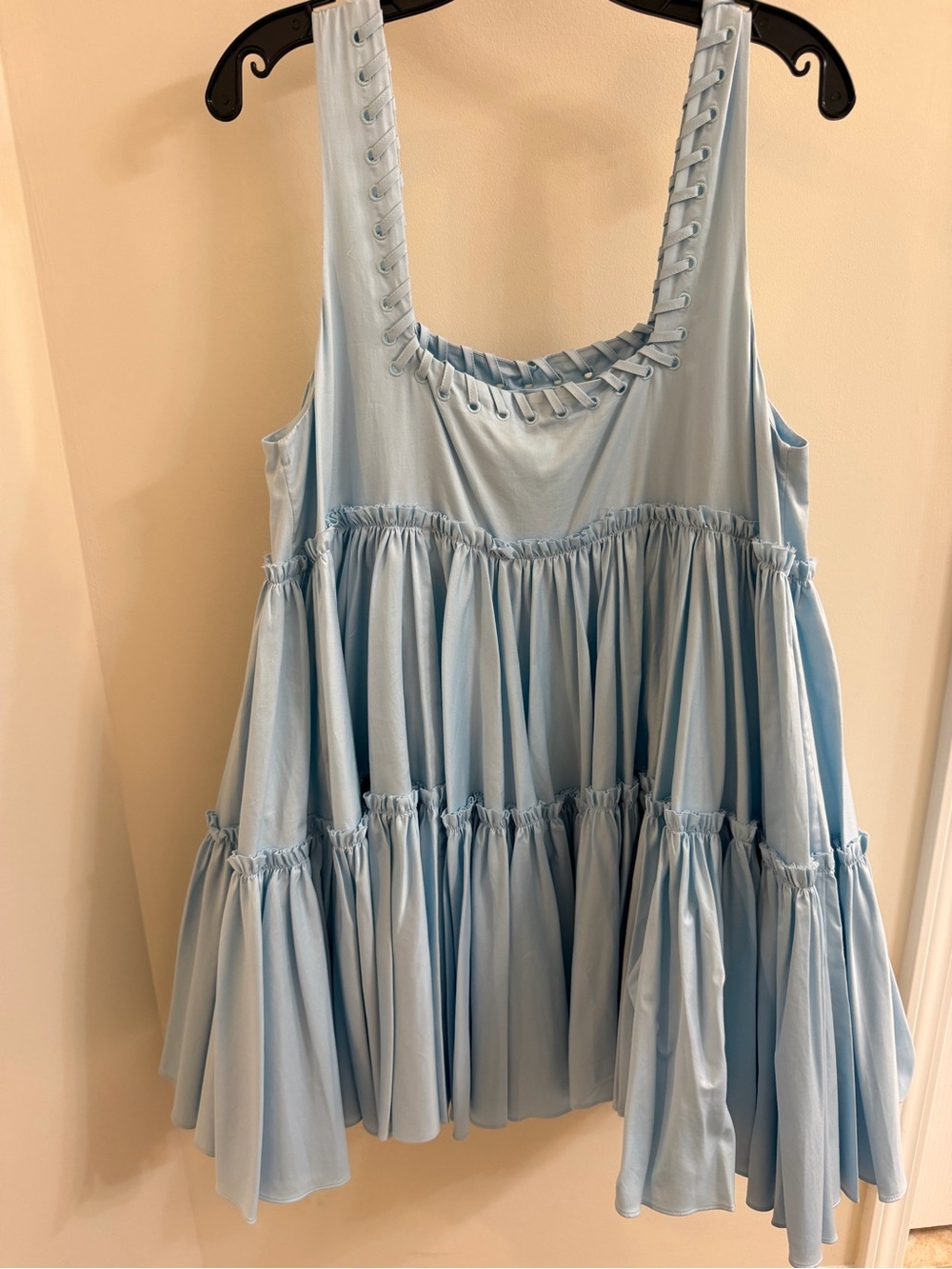 Aje Hushed Mini Dress Sky, size 14 - Picture 6 of 8